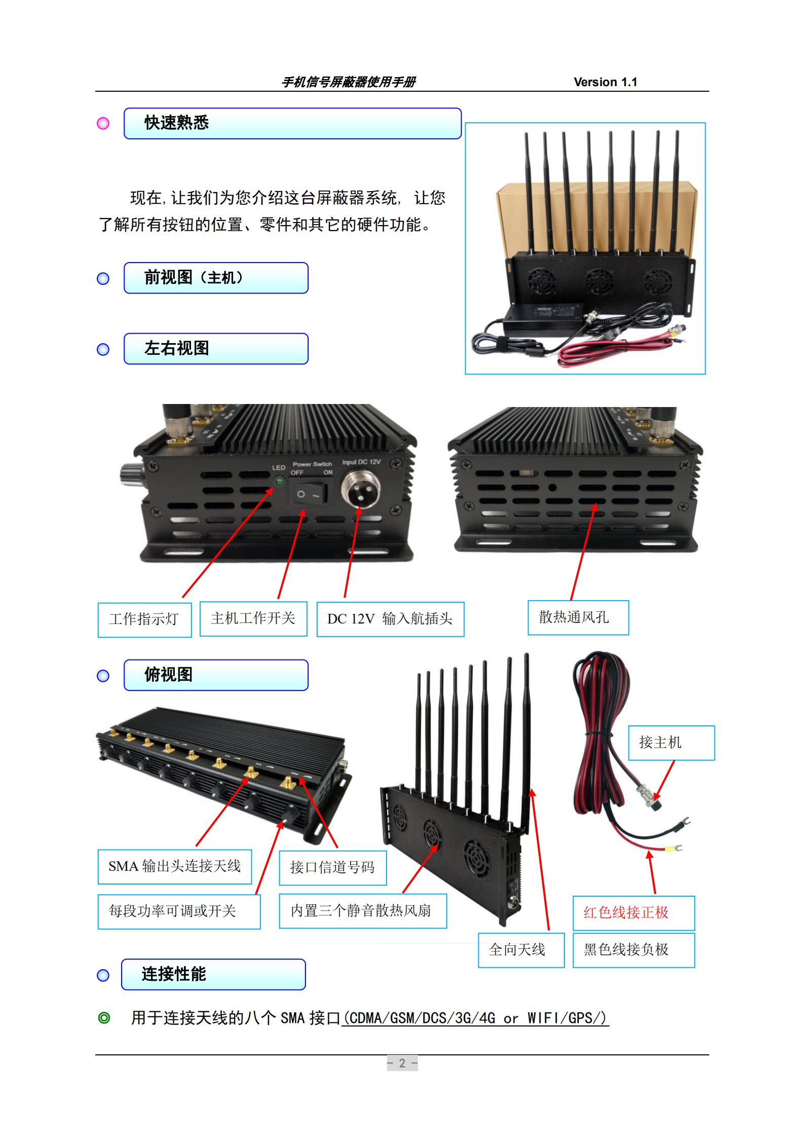 現(xiàn)在.讓我們?yōu)槟榻B這臺屏蔽器系統(tǒng), 讓您了解所有按鈕的位置、零件和其它的硬件功能。
